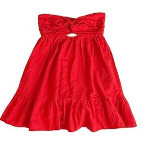 Cotton Candy Red Mini Dress